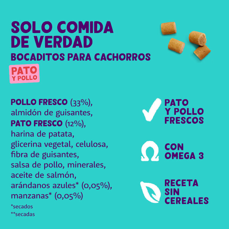 50 g Edgard y Cooper Snacks Mini Puppy de Pato e Frango para cães ,  Imagem número 4 50 g Edgard y Cooper Snacks Mini Puppy de Pato e Frango para cães , , large Imagem número 4
